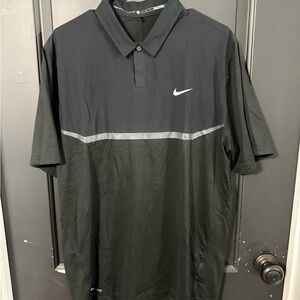 Nike Golf Tiger Woods Men's Black Polo Shirt